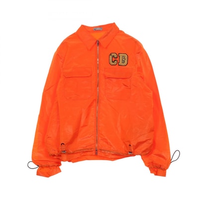ディオール Dior DIOR × KENNY SCHARF CDロゴ ジップアップ 衣料品 アウター ナイロン メンズ オレンジ系 【中古】