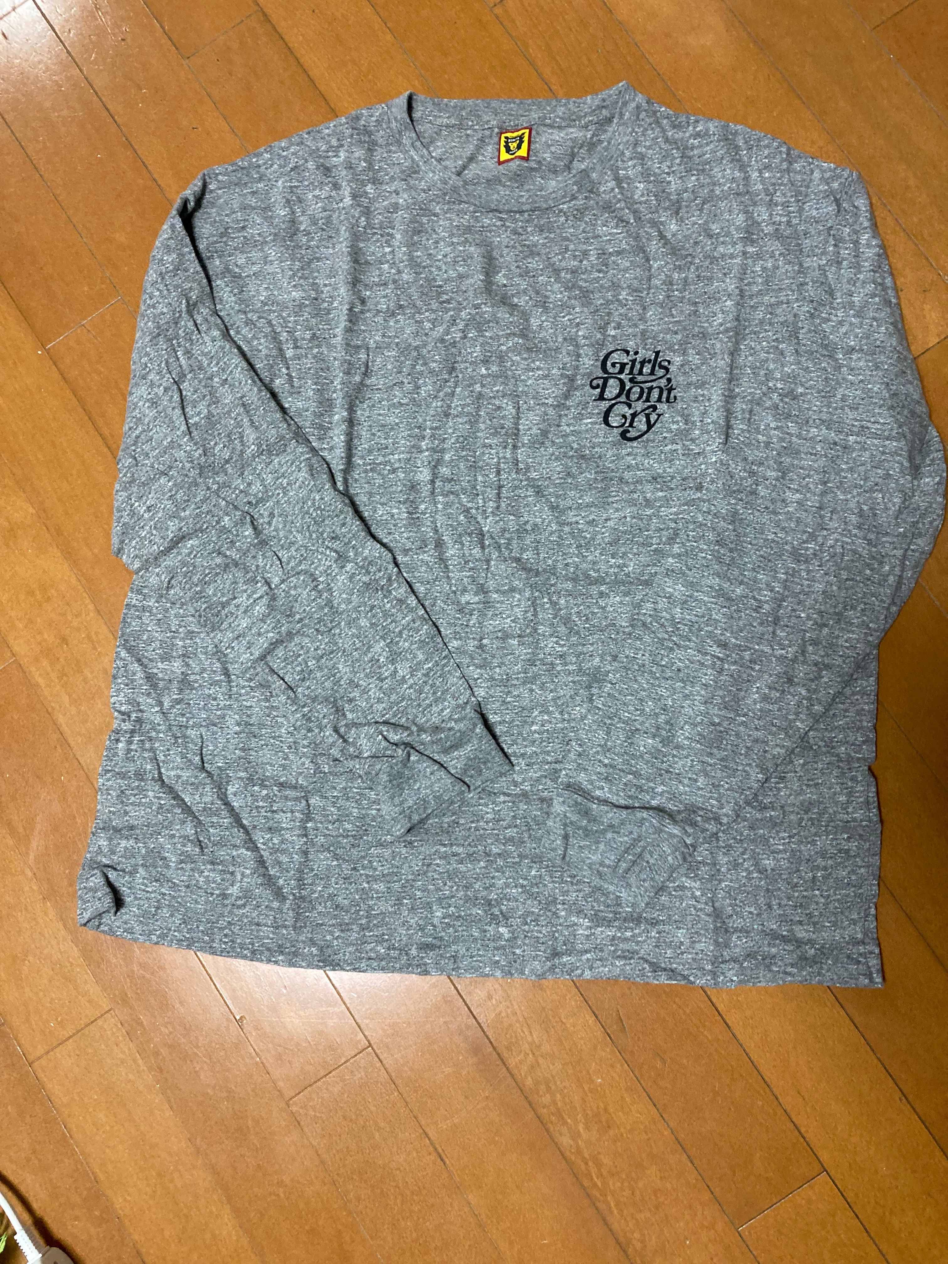 HUMAN MADE Girls Don ’t Cry Long sleeve tops "Grey" / VERDY