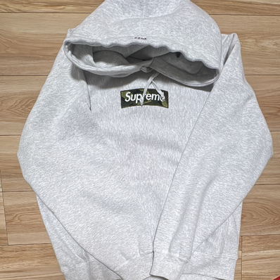 Supreme Box Logo Hooded Sweatshirt "Ash Grey" (23FW)