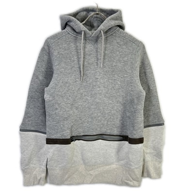 サカイ 20AW 20-02409M グレー×ホワイト コットン デタッチャブルスリーブ2トーンフーディ 1