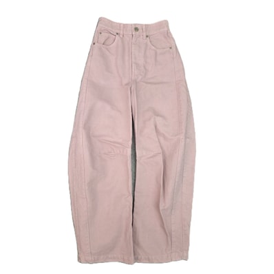 【値下げ】LOEWE ロエベ 25SS バレル コットン トラウザーズ パンツ ボトムス オーバサイズ 32 XXS XS パンツ S359Y04XFT コットン レディース【中古】