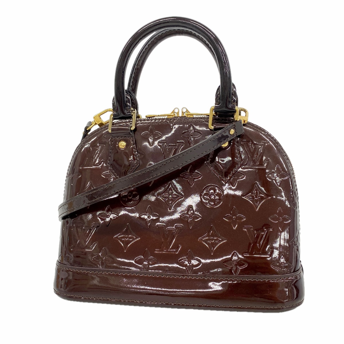 Louis Vuitton Alma BB Monogram Vernis "Amarante"