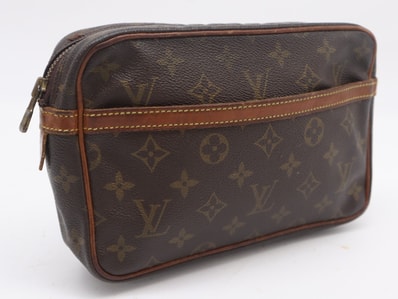 LOUIS VUITTON ルイ・ヴィトン モノグラム キャンバス コンピエーニュ23 M51847 ショルダーバッグ ブラウン コーティングキャンバス レザー レディース