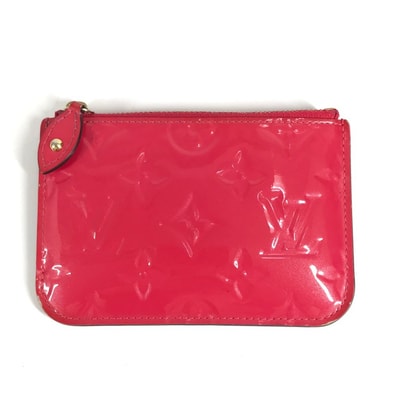 ルイヴィトン LOUIS VUITTON ポシェットクレNM M90312 モノグラムヴェルニ 財布 小銭入れ キーリング付き コインケース モノグラムヴェルニキャンバス ピンク