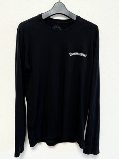 Chrome Hearts CH Plus Scroll Label Back Print L/S T-Shirt "Black"