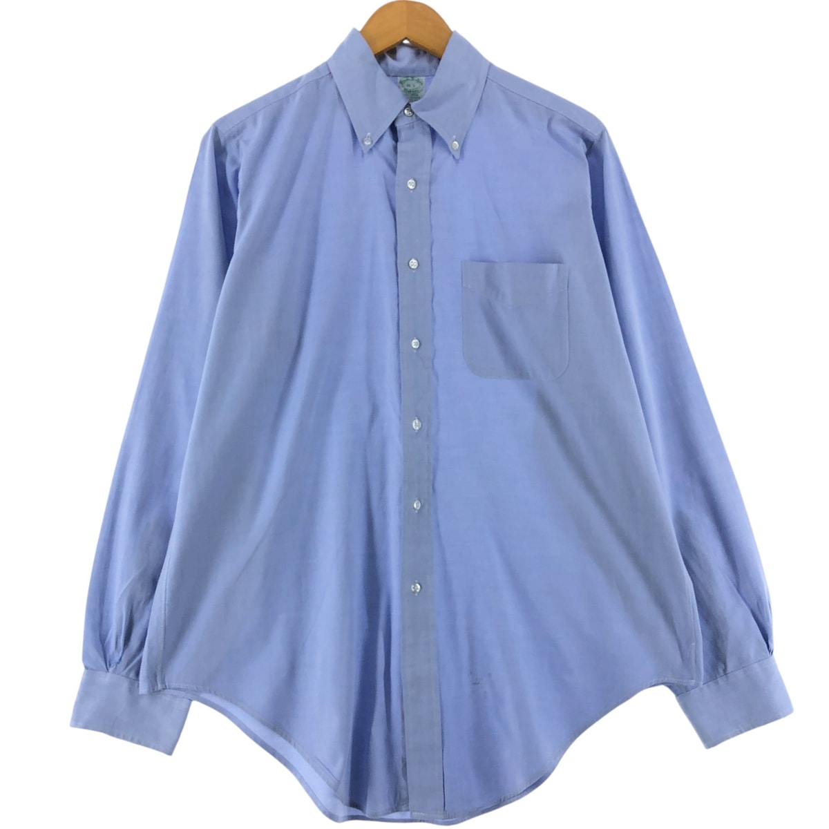 古着 80~90年代 ブルックスブラザーズ Brooks Brothers MAKERS 長袖 ボタンダウンシャツ USA製 メンズL相当 ヴィンテージ/eaa530044