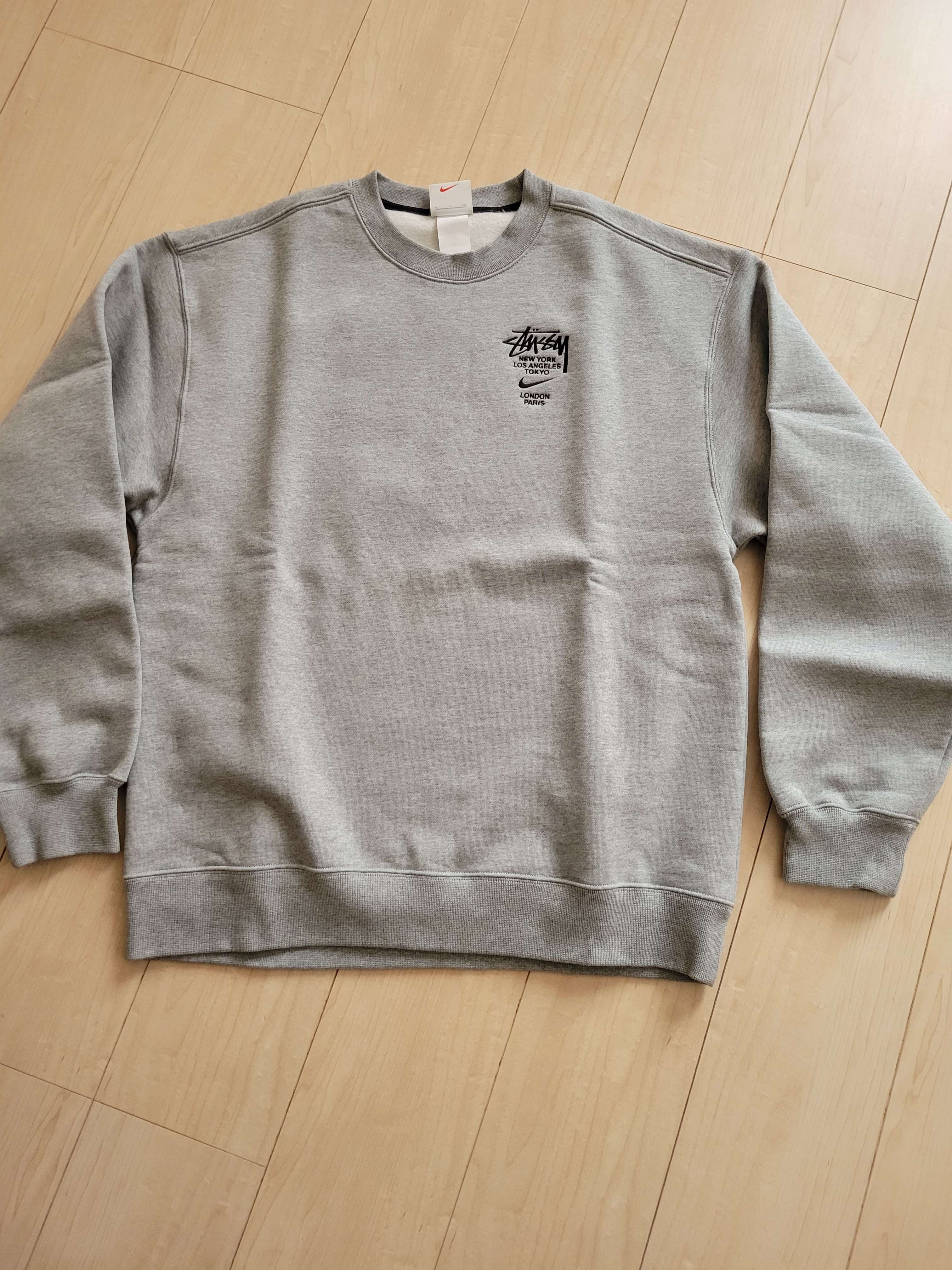 Nike x Stussy International Crewneck Sweatshirt (US Size) "Grey" DC4198-050