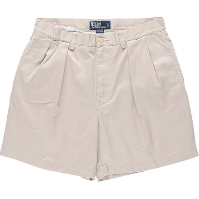 古着 ラルフローレン Ralph Lauren POLO by Ralph Lauren ANDREW SHORT ツータック チノショーツ ショートパンツ メンズw33相当/eaa633206