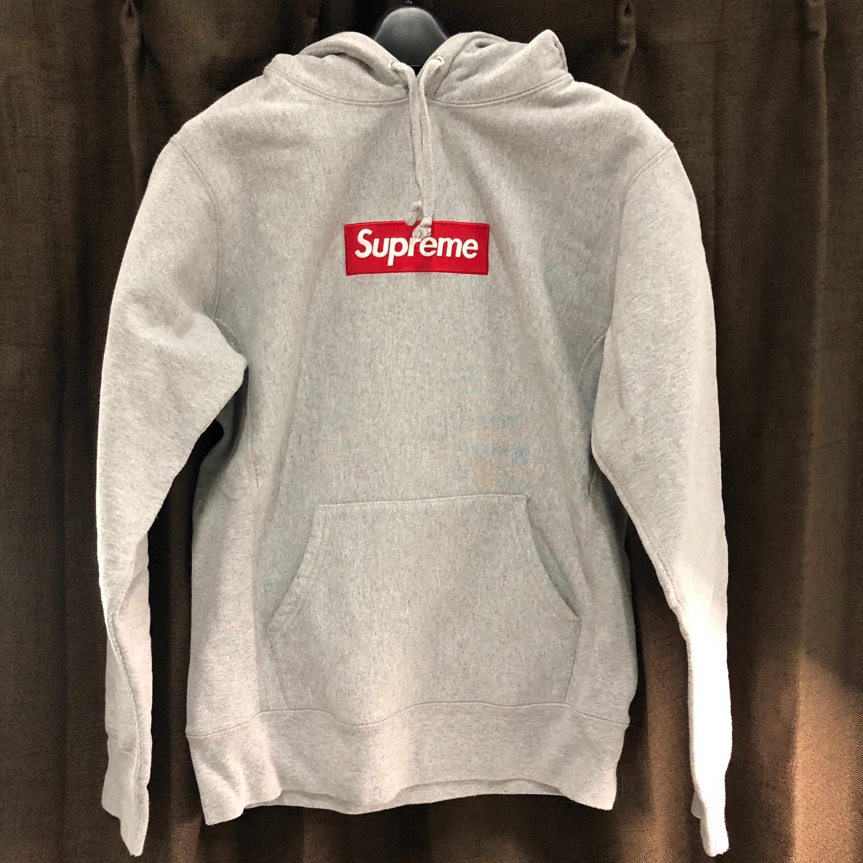 Supreme Box Logo Hooded Sweatshirt "Heather Grey" (16FW)