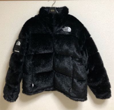 Supreme x The North Face Faux Fur Nuptse Jacket "Black"
