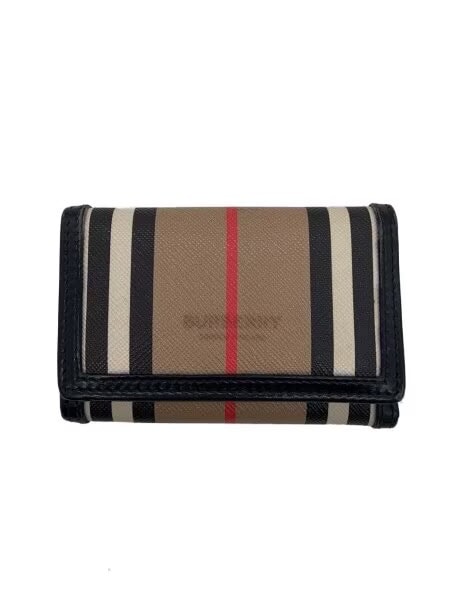 Burberry Icon Stripe Mini Wallet "Beige"