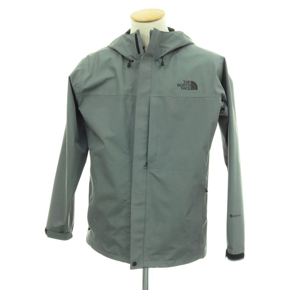 【中古】ザノースフェイス THE NORTH FACE GORE-TEX ポリエステル クラウドジャケット アッシュグリーン【サイズS】【メンズ】