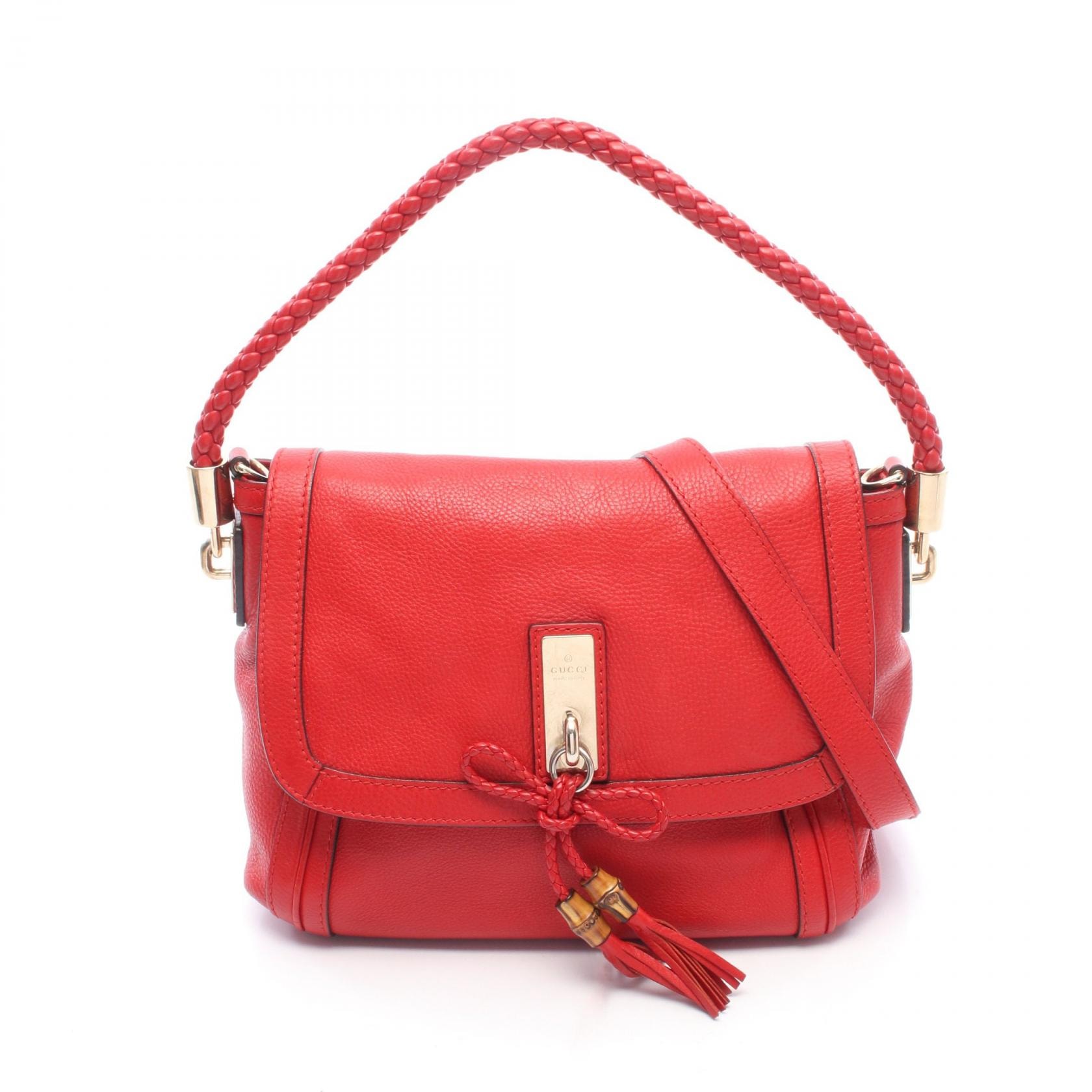 グッチ GUCCI ベラ 2WAY ショルダーバッグ バッグ レザー レディース レッド系 282301 【中古】