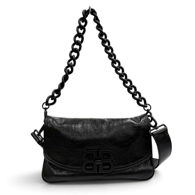 美品 バレンシアガ ショルダーバッグ ブラック レディース 748598