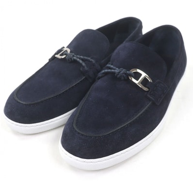 美品 エルメス スリッポン イグナシオ ブルーセレスト