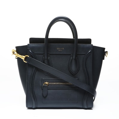 セリーヌ CELINE ラゲージ マイクロショッパー ショルダーバッグ【中古】