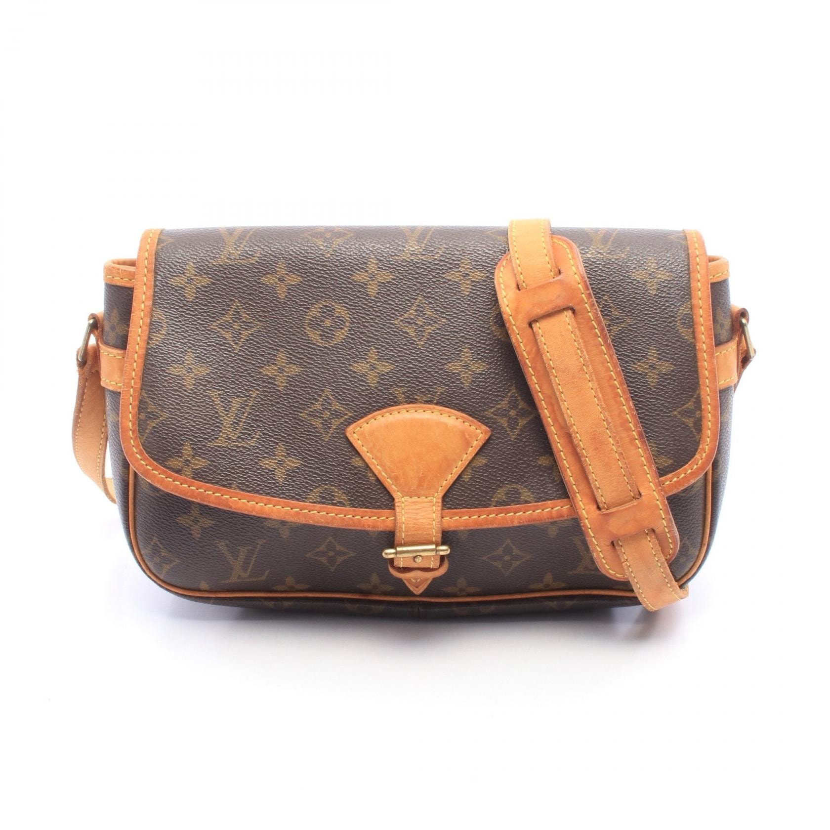 ルイ・ヴィトン LOUIS VUITTON ソローニュ モノグラム ショルダーバッグ バッグ PVCコーティングキャンバス レザー モノグラム レディース ブラウン系 M42250 【中古】