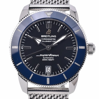 ブライトリング BREITLING AB2010 スーパーオーシャン ヘリテージII ブラック 自動巻き メンズ 美品 箱・保証書付き 腕時計 R#149075