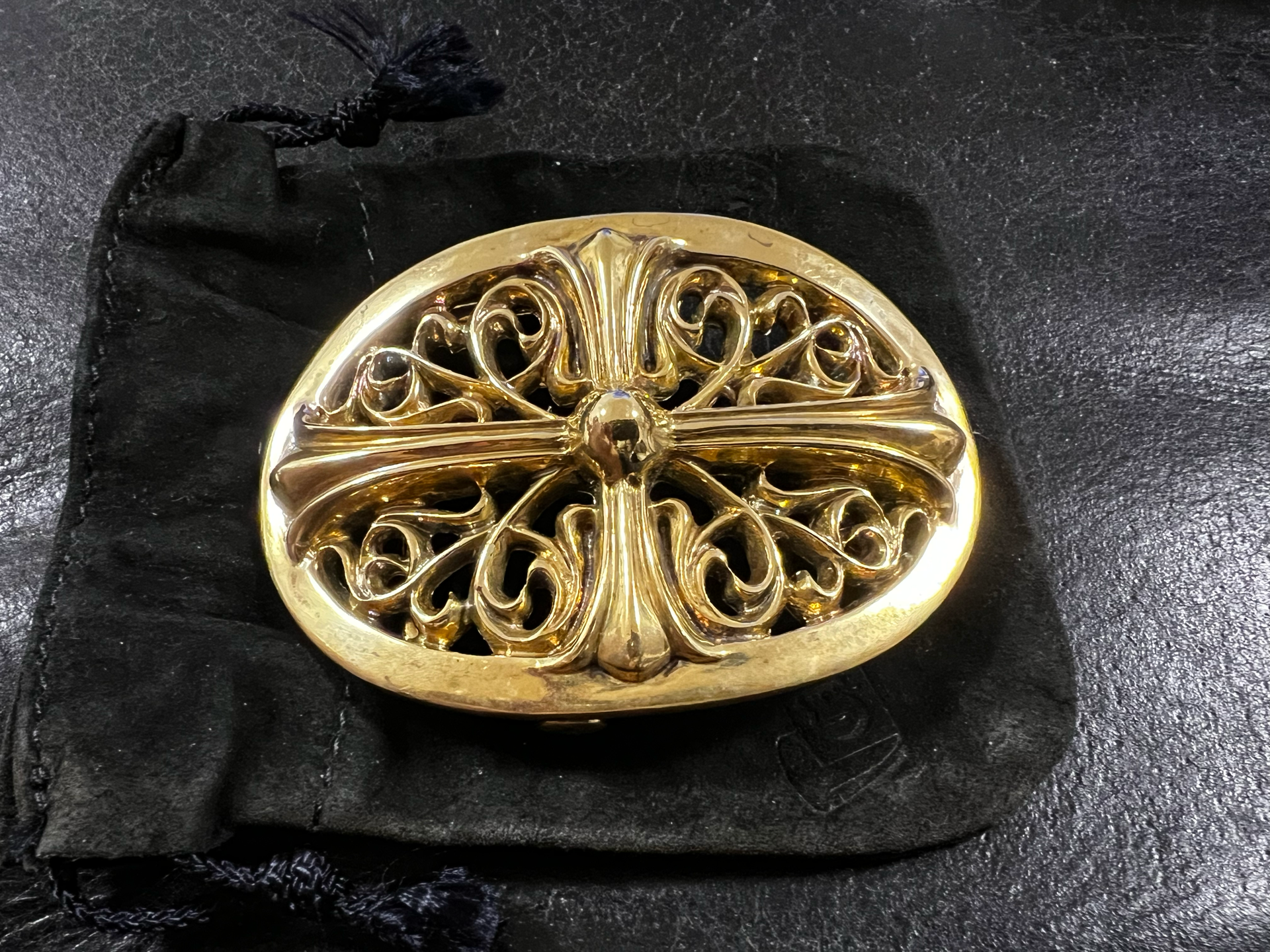 Chrome Hearts Classic Oval Cross Buckle "Silver"