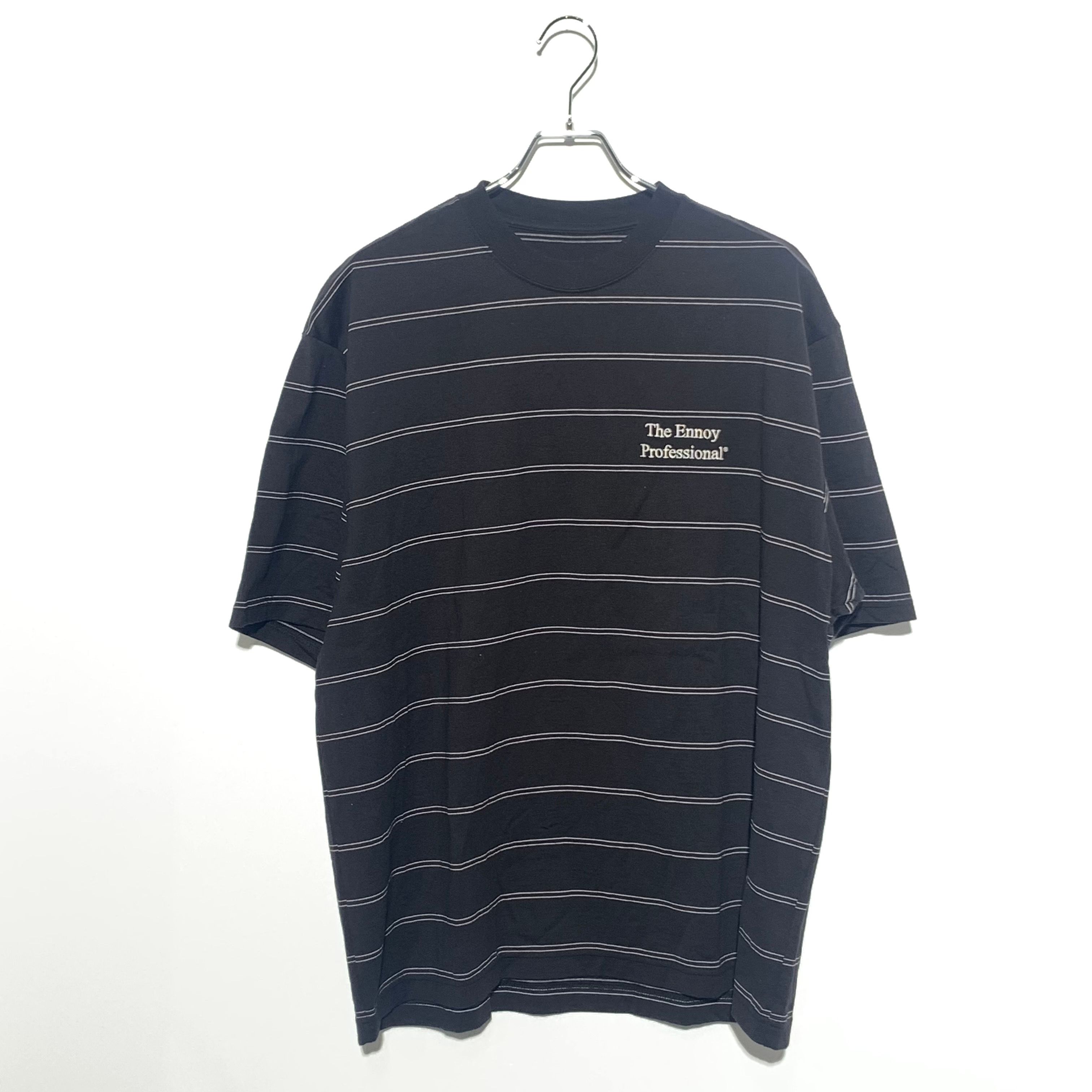 ENNOY Panel Border S/S T-Shirt "Black" (25SS) SS25BRENCT02AM