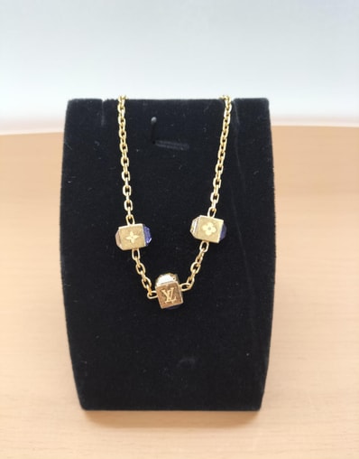 Louis Vuitton Collier Gambling Necklace "Gold"