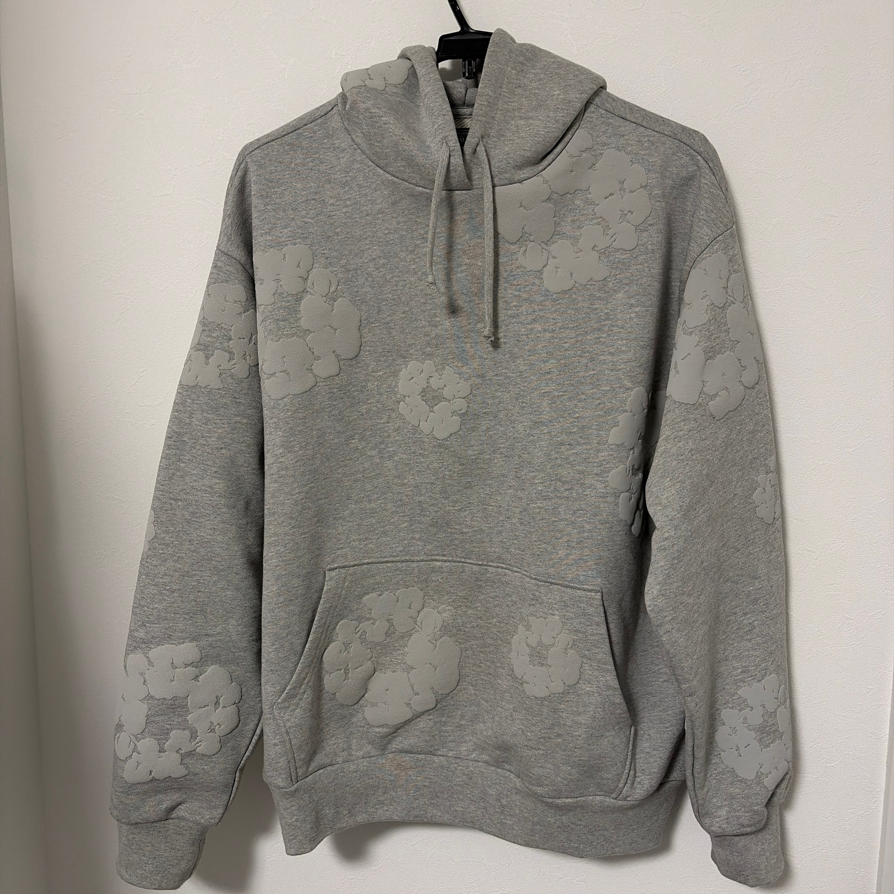 デニムティアーズ モノ コットン リース フーディー "グレー"