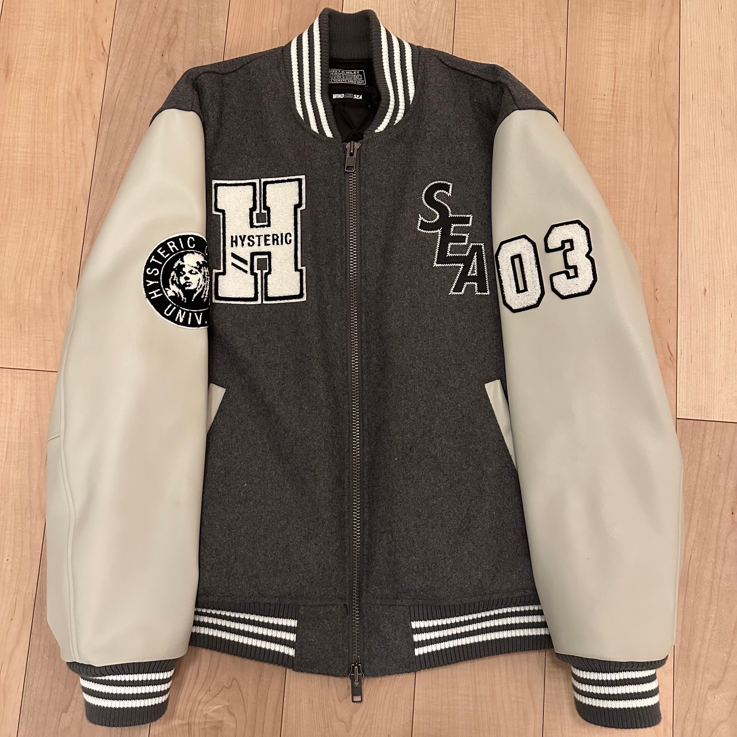 WIND AND SEA x HYSTERIC GLAMOUR Stadium Jumper "Gray"