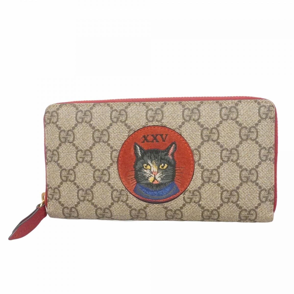 ★最終価格【6dc3411-k】グッチ 長財布 GGスプリーム 499382 PVC ブラウン ゴールド金具【中古】レディース
