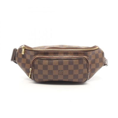 ルイ・ヴィトン LOUIS VUITTON バムバッグ メルヴィール ダミエエベヌ ウエストバッグ ボディバッグ バッグ PVCコーティングキャンバス レザー ダミエ エベヌ メンズ レディース ブラウン系 N51172 【中古】