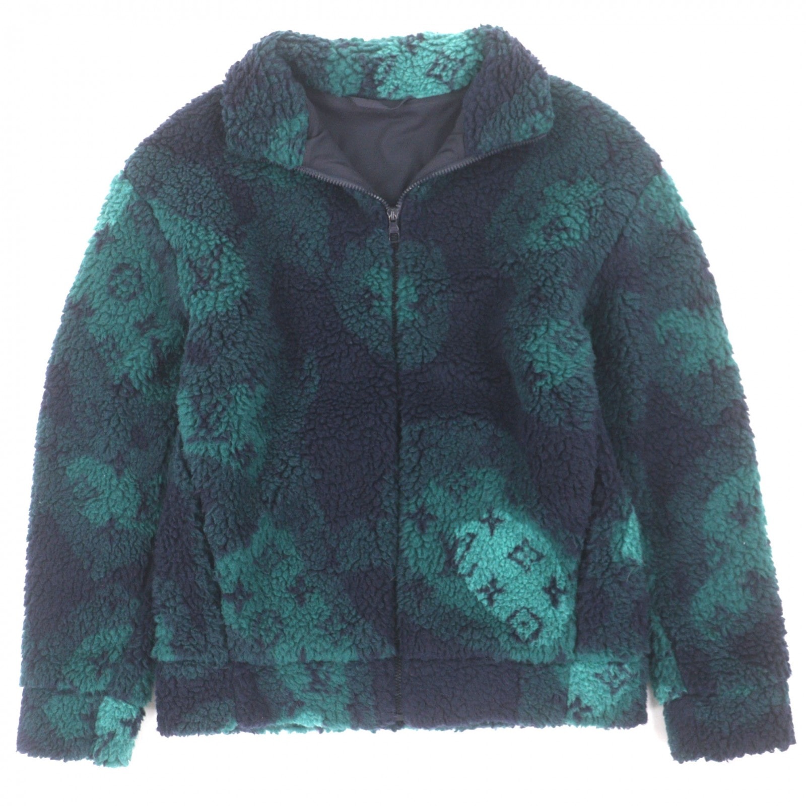 極美品 ルイヴィトン ブルゾン グリーン メンズ S HOY15W