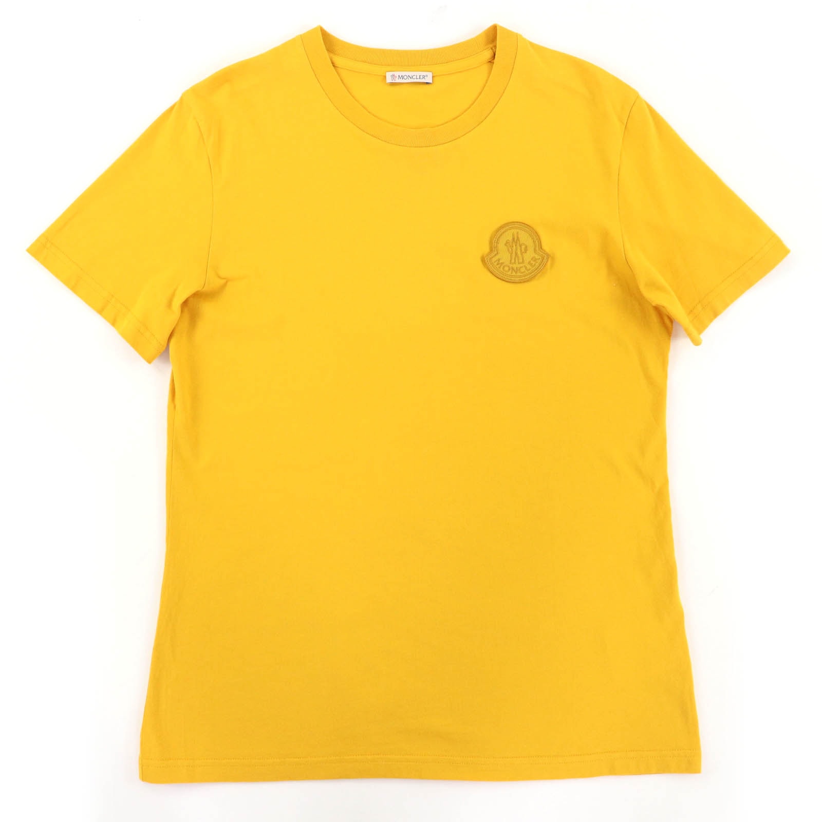 美品 モンクレール 半袖Tシャツ マスタード メンズ M F20938C75900