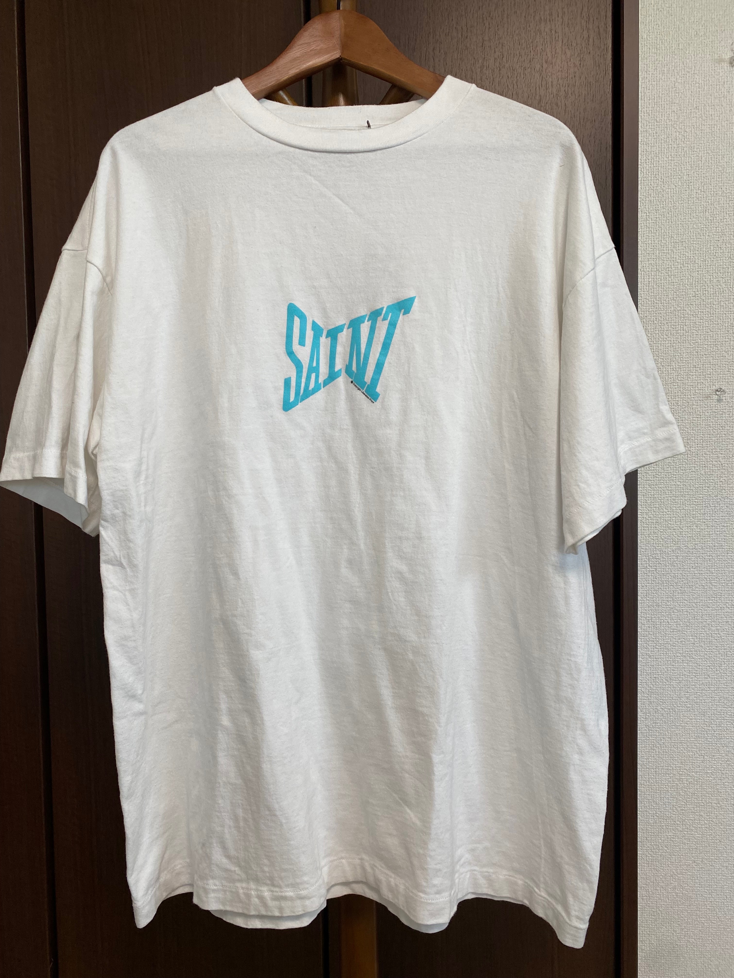 SAINT Mxxxxxx 24SS SS Tee / Ribon Saint "White/Blue"
