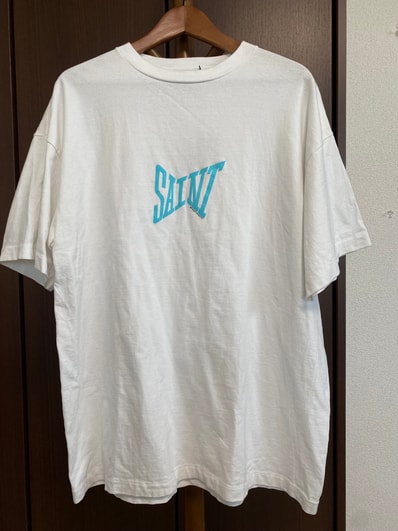 SAINT Mxxxxxx 24SS SS Tee / Ribon Saint "White/Blue"