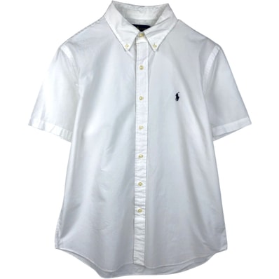 古着 ラルフローレン Ralph Lauren CUSTOM FIT 半袖 ボタンダウンシャツ メンズL相当/eaa655711