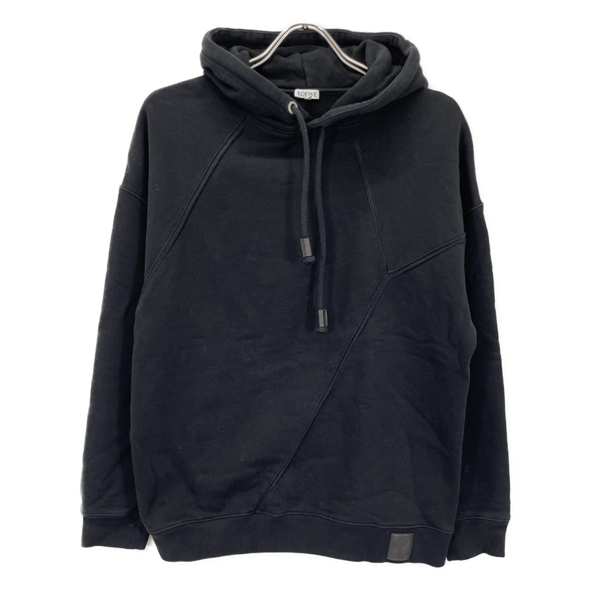 ロエベ ﾌﾞﾗｯｸ H526Y25J26 ﾊﾟｽﾞﾙ ﾘﾗｯｸｽﾌｨｯﾄ ﾌｰﾃﾞｨｰ XS