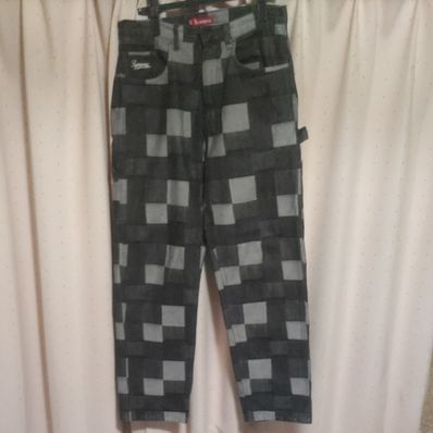 Supreme Patched Denim Painter Pant "Black"