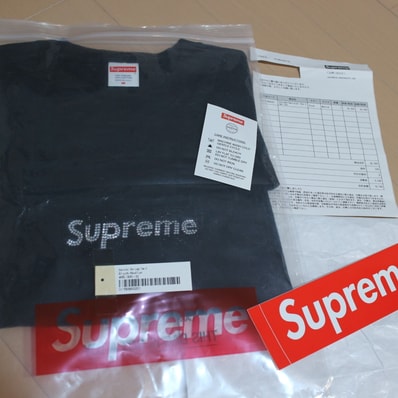 Supreme / Swarovski® Box Logo Tee "Black"