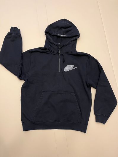 Supreme / Nike® Half Zip Hooded Sweatshirt "Black"