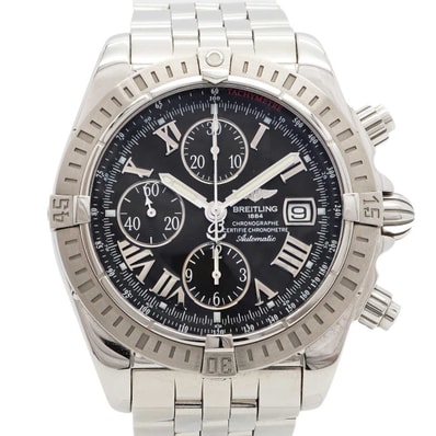 【6wdd0304】ブライトリング クロノマット A13356 黒文字盤【中古】腕時計 メンズ
