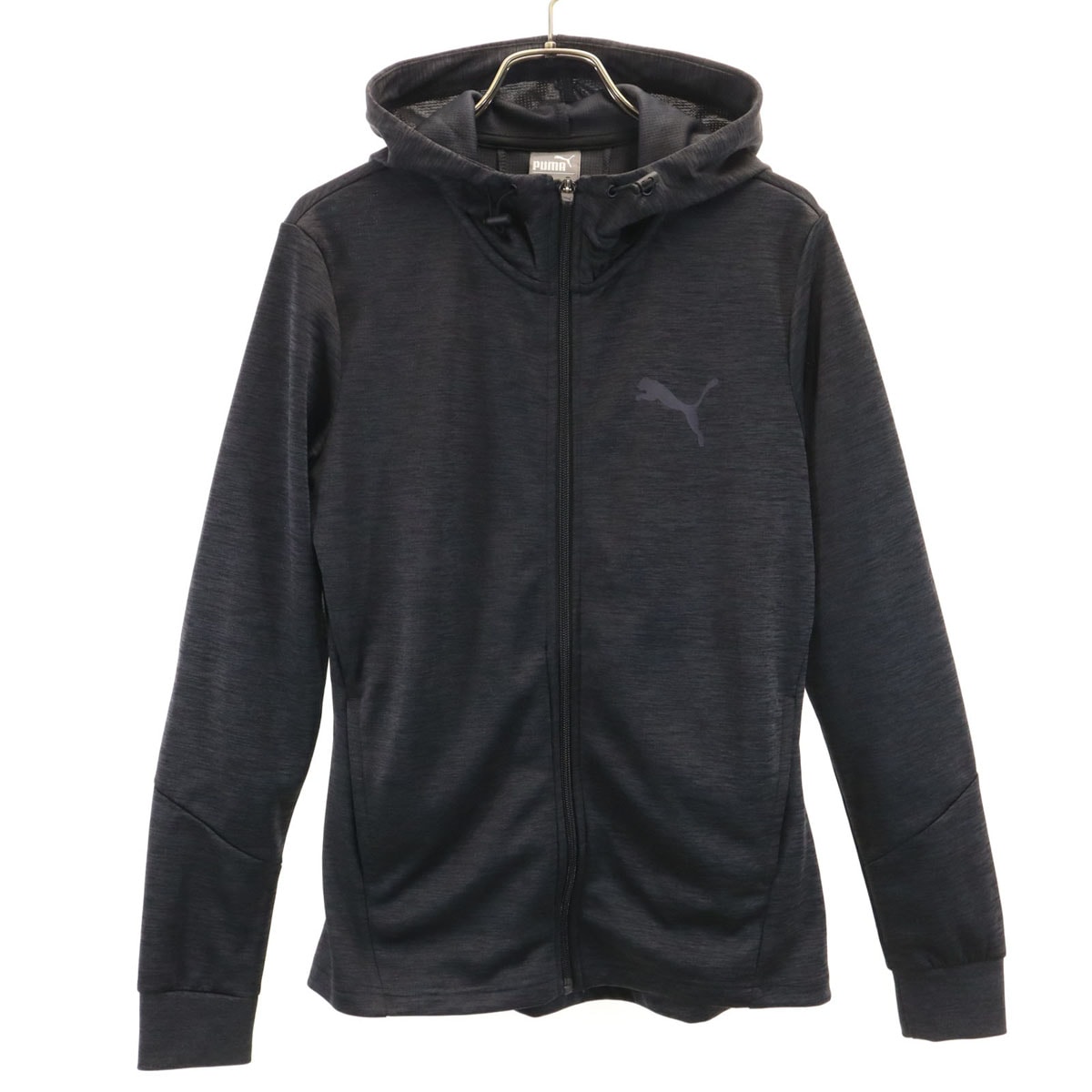PUMA プーマ 長袖 ジップパーカー L チャコールグレー
