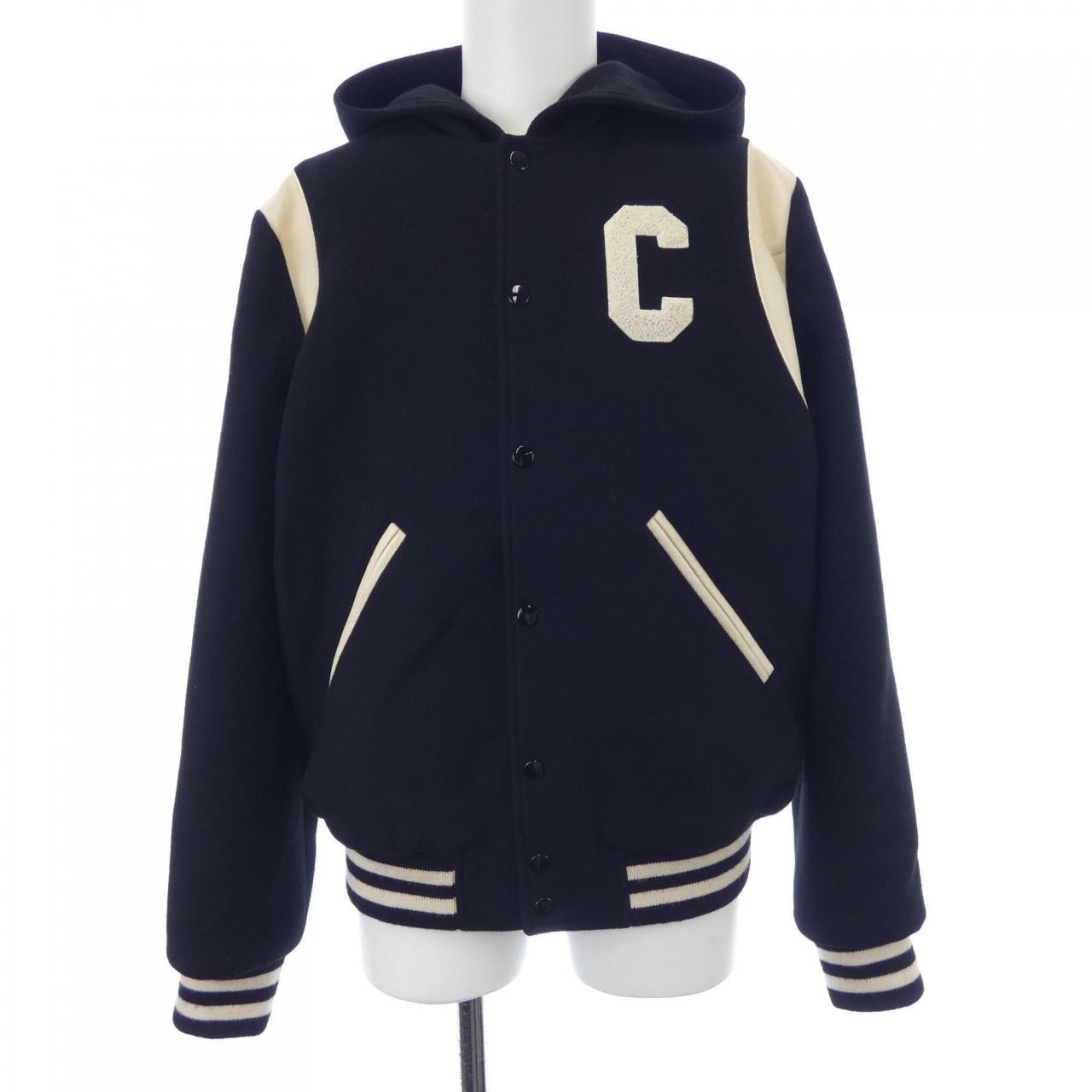 セリーヌ CELINE フード付きテディジャケット 2V98M110R スタジャン