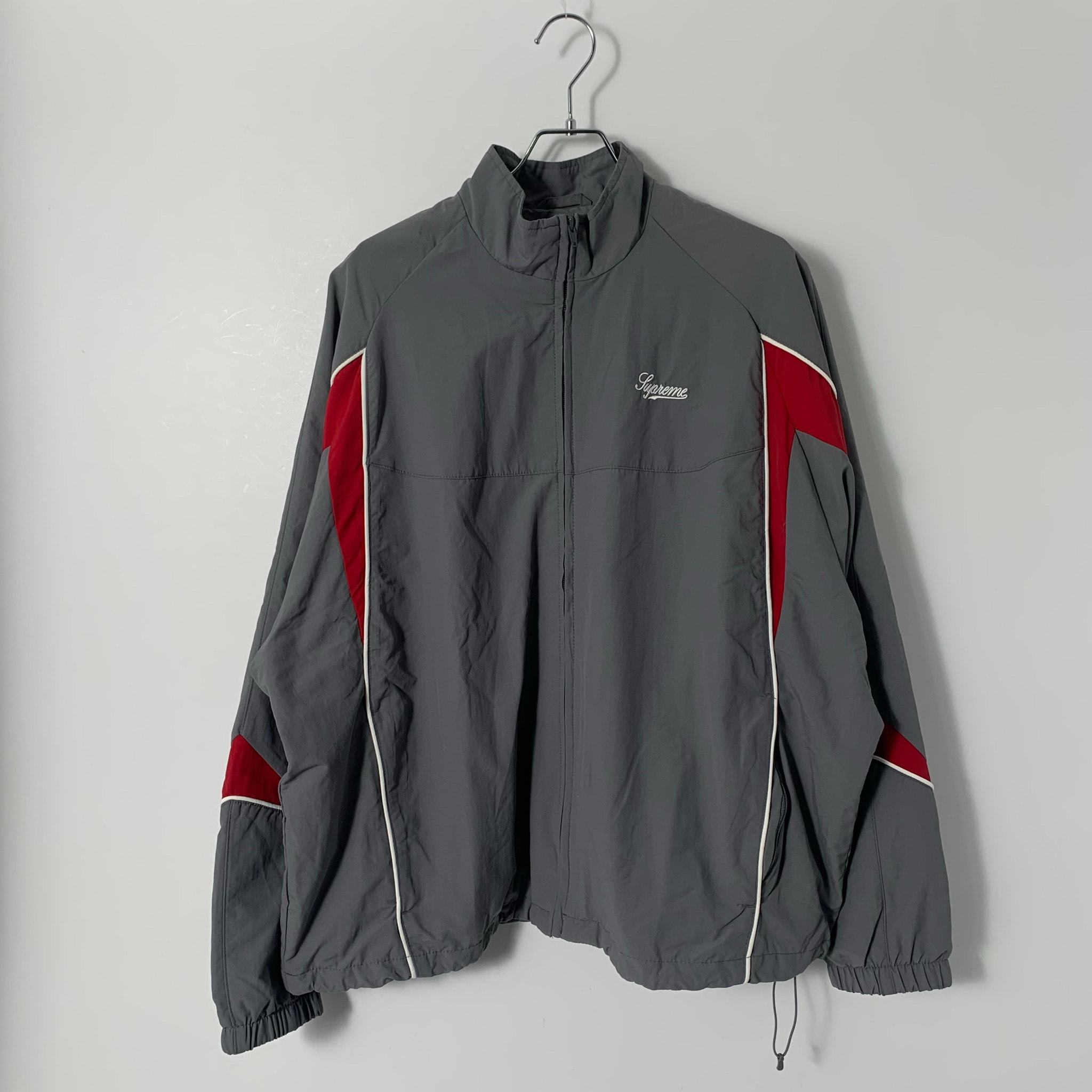 Supreme Contrast Piping Track Jacket "Grey"