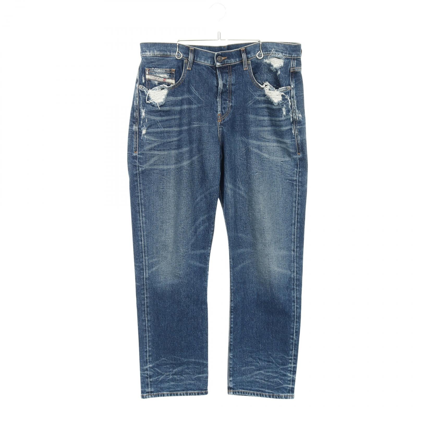 ディーゼル DIESEL 2020 D-VIKER デニムパンツ 衣料品 ボトムス コットン メンズ ネイビー系 007Q2 【中古】