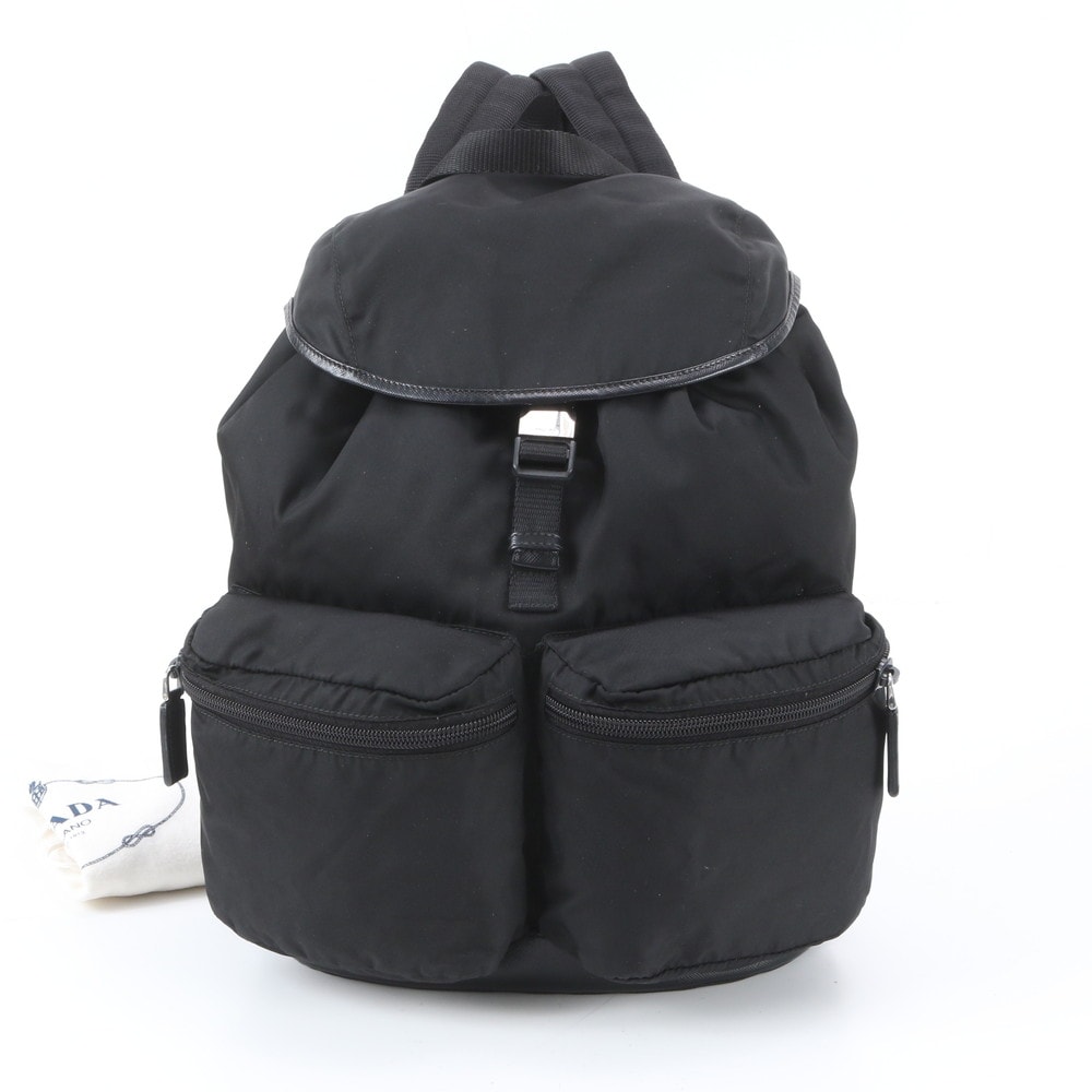 ■美品 プラダ テスート ナイロントライアングルロゴリュックサック