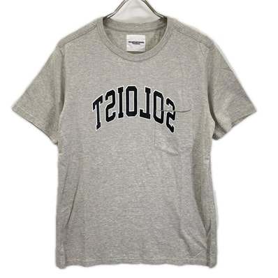 タカヒロミヤシタ ザ ソロイスト. グレー s/s regular size pocket tee 46