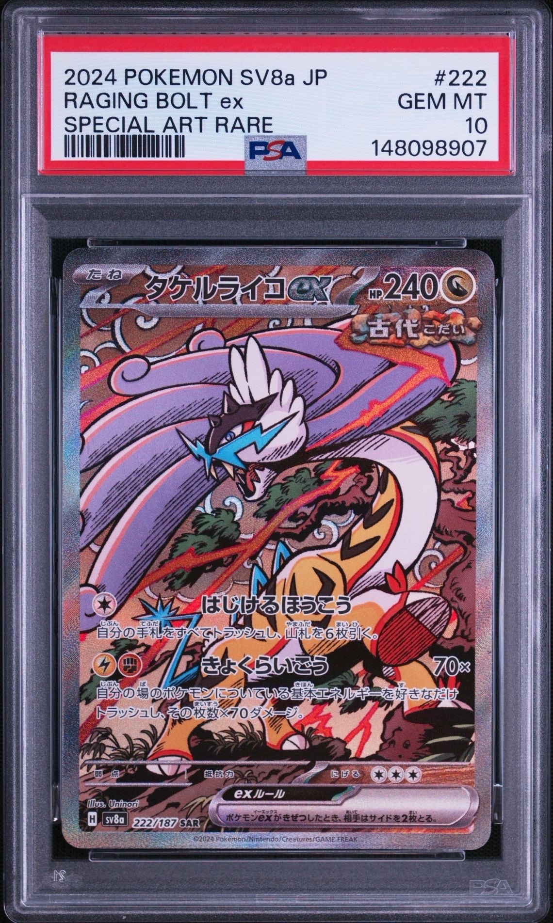 タケルライコex SAR [SV8a 222/187](ハイクラスパック「テラスタル