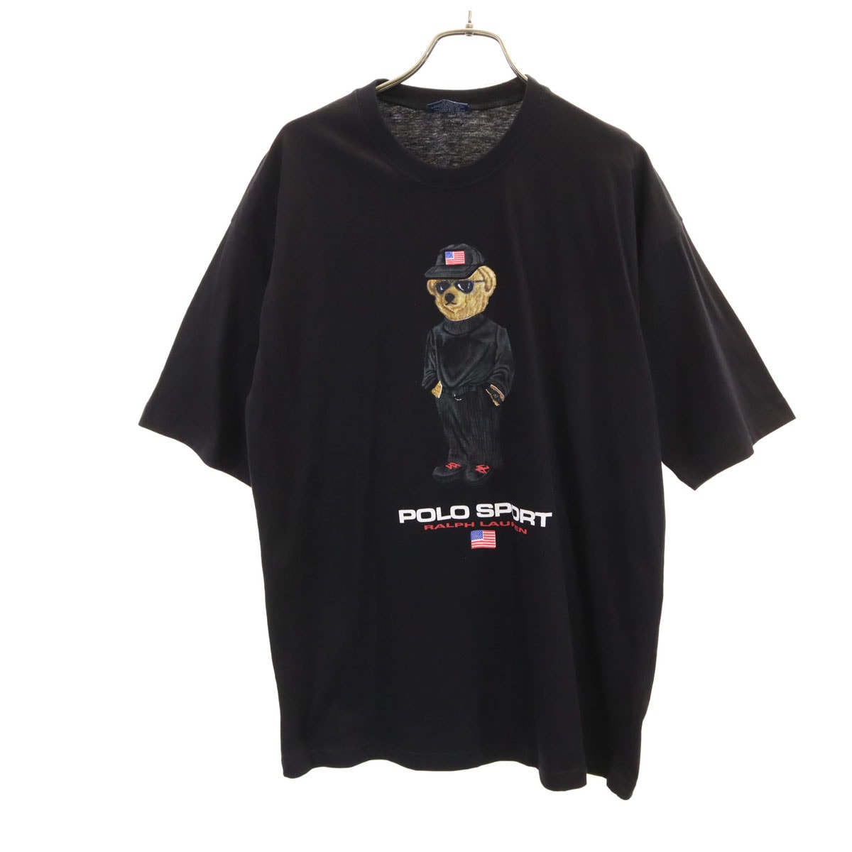 Polo by Ralph Lauren ポロバイラルフローレン 90s 00s USA製 オールド ポロベア 半袖 Tシャツ L ブラック
