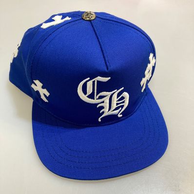 chrome hearts cross patched baseball cap