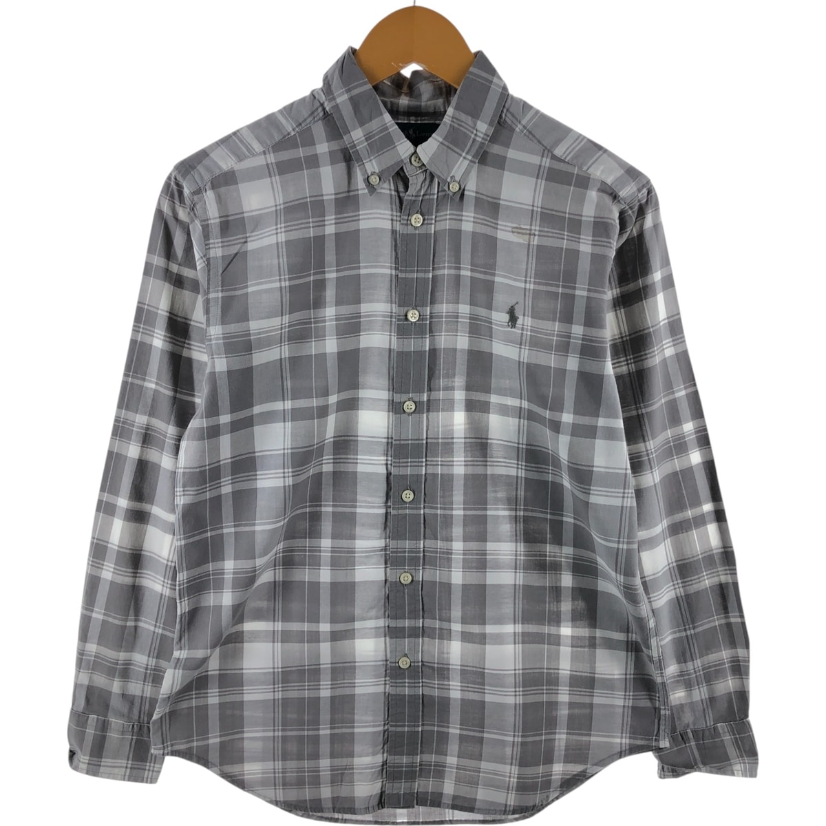 古着 ラルフローレン Ralph Lauren 長袖 ボタンダウンチェックシャツ レディースS相当/eaa524039