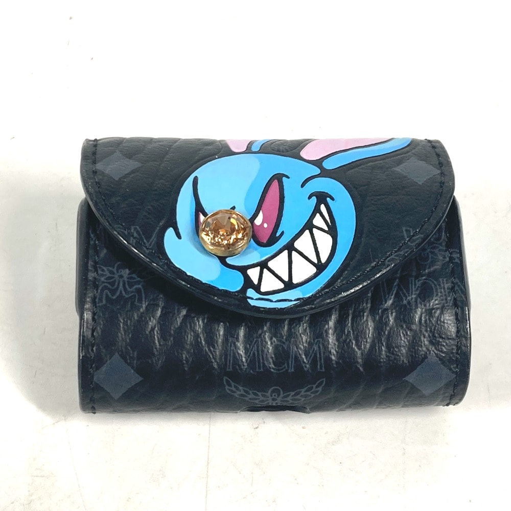 エムシーエム MCM ヴィセトス ロゴ SAMBYPEN サム・バイ・ペン コラボ airpodsケース エアポッズ イヤフォンケース レザー ブラック 美品